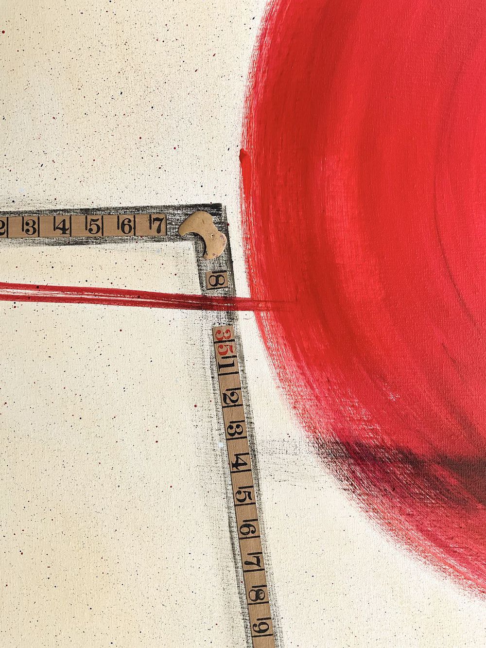 Original Canvas Art Abstract Mixed Media Painting. Entitled: We Just Know Its Forever by Maite Baron. Image description: product example