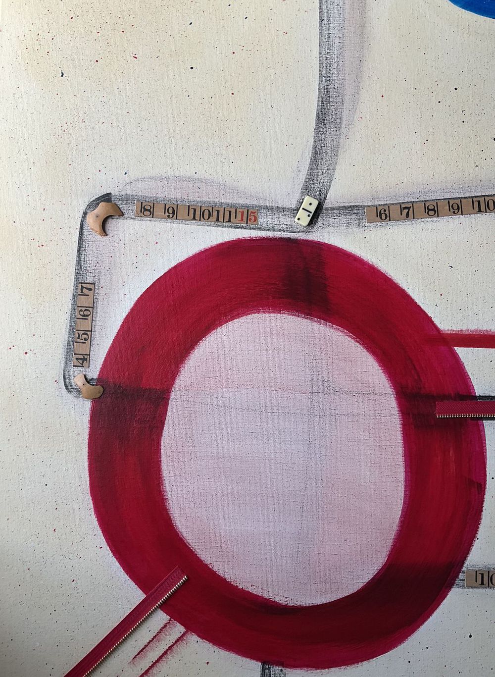 Original Canvas Art Abstract Mixed Media Painting. Entitled: Together We Are A Single Inseparable Being by Maite Baron. Image description: product example