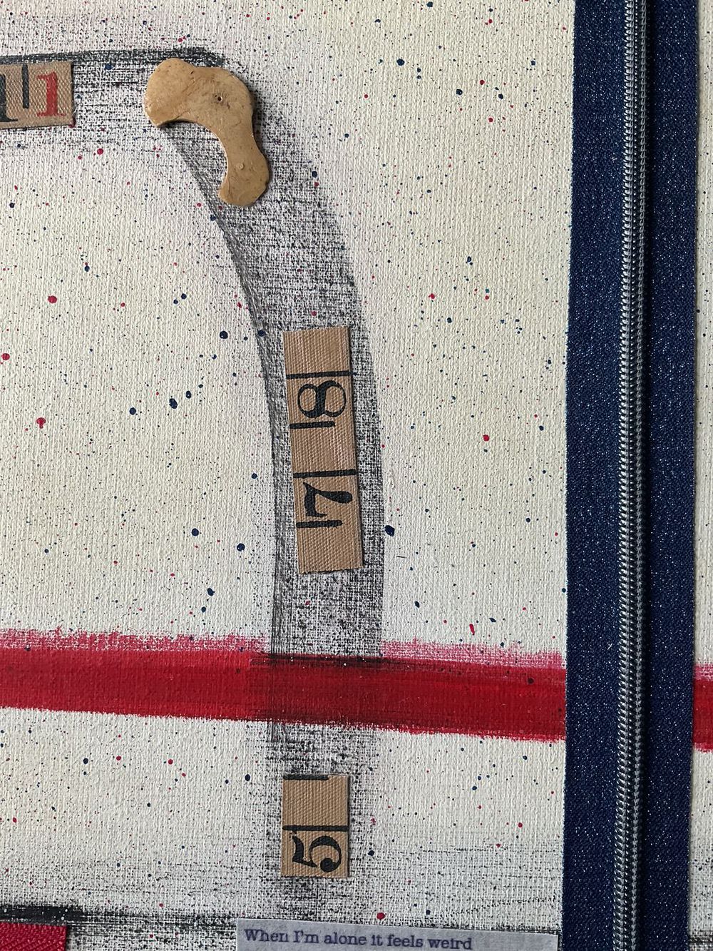 Original Canvas Art Abstract Mixed Media Painting. Entitled: Together We Are A Single Inseparable Being by Maite Baron. Image description: product example