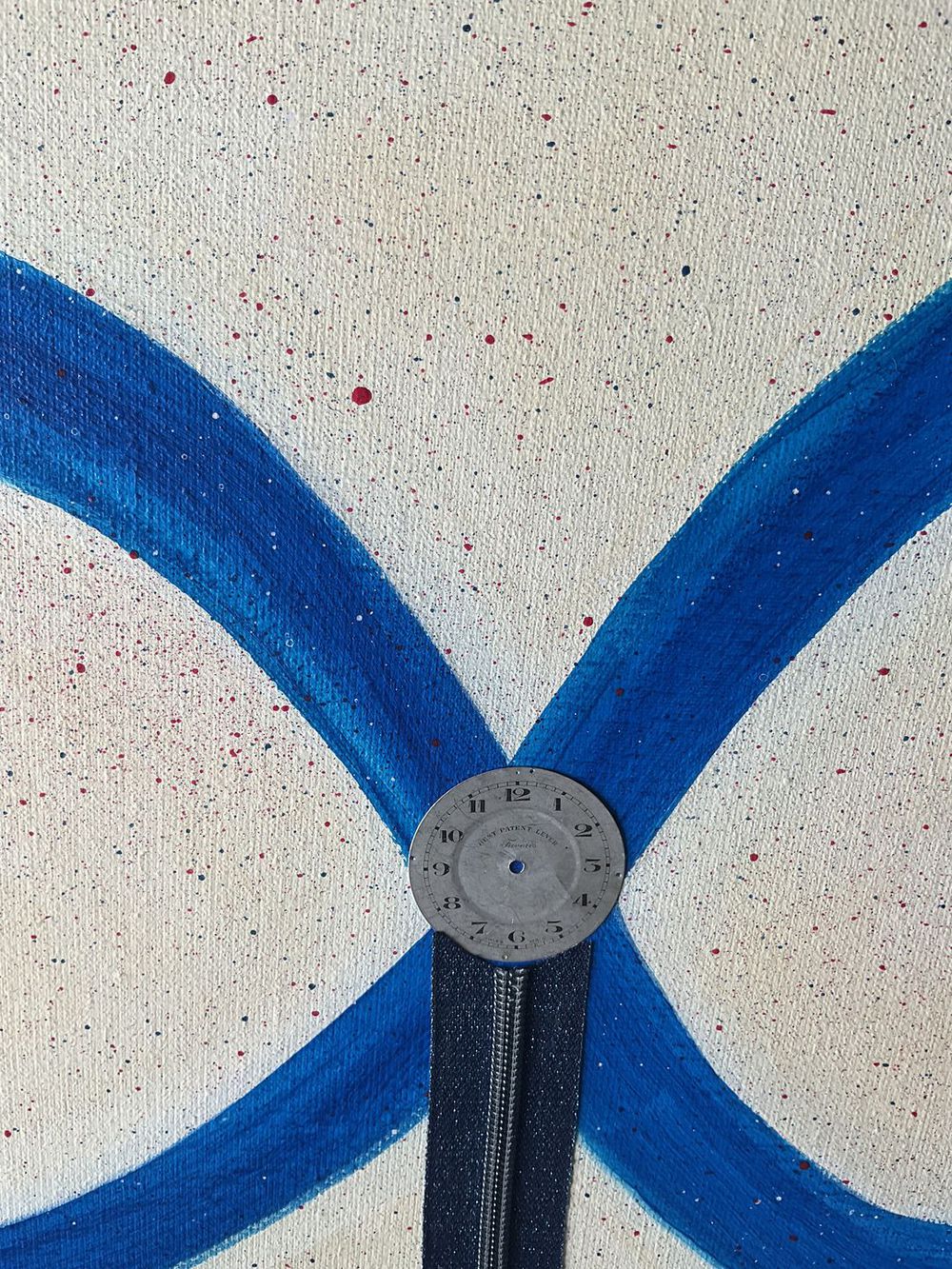 Original Canvas Art Abstract Mixed Media Painting. Entitled: Together We Are A Single Inseparable Being by Maite Baron. Image description: product example