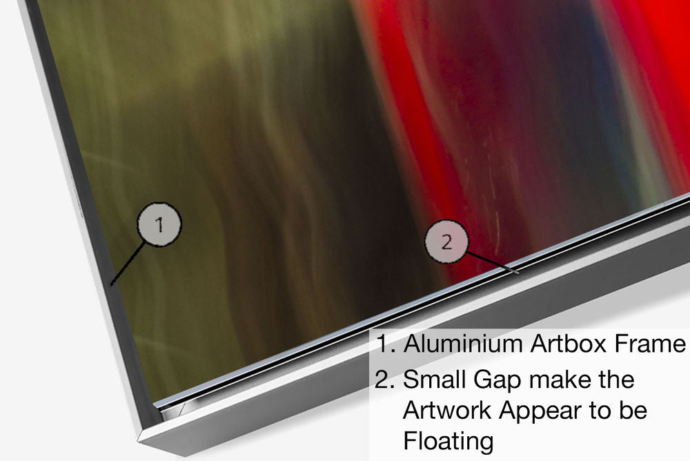 Limited Edition Abstract Photography. Entitled: Speeding Red Ferrari by Keith Grafton. Image description: product example