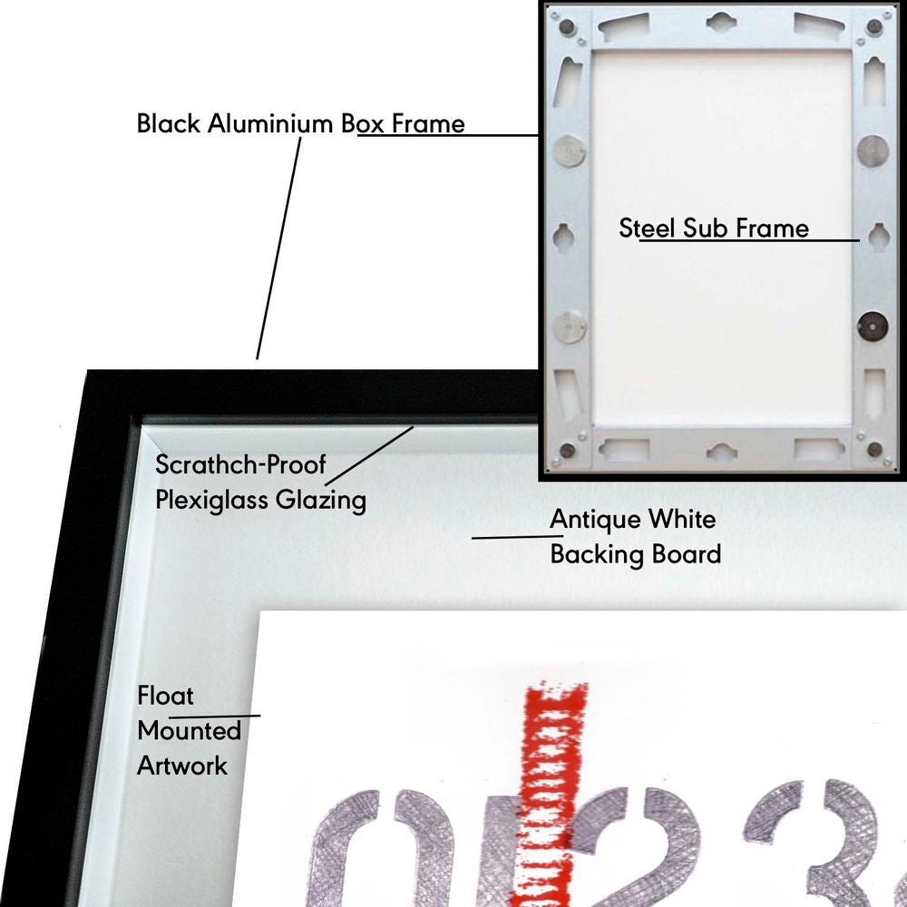 Contemporary Art Collage. Entitled: Going South by Baron Grafton. Image description: product example