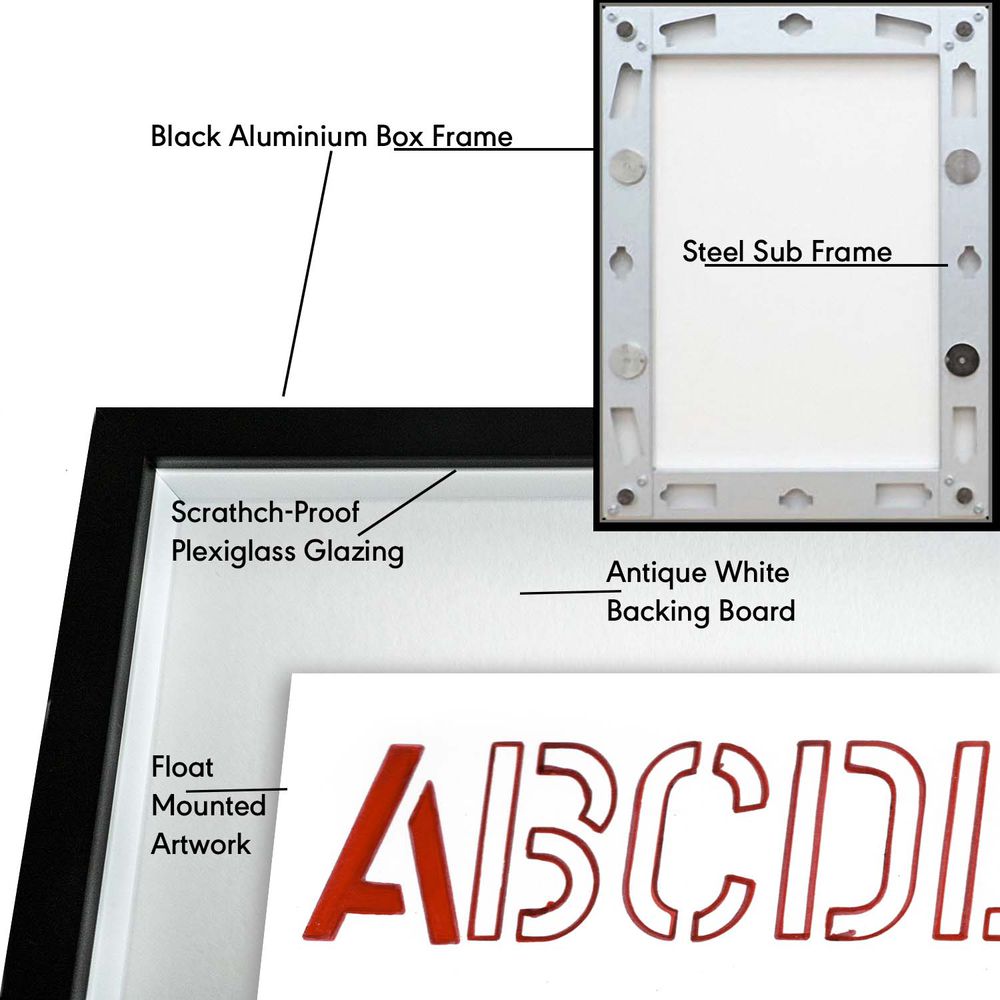 Contemporary Art Collage. Entitled: Bus Stop by Baron Grafton. Image description: product example