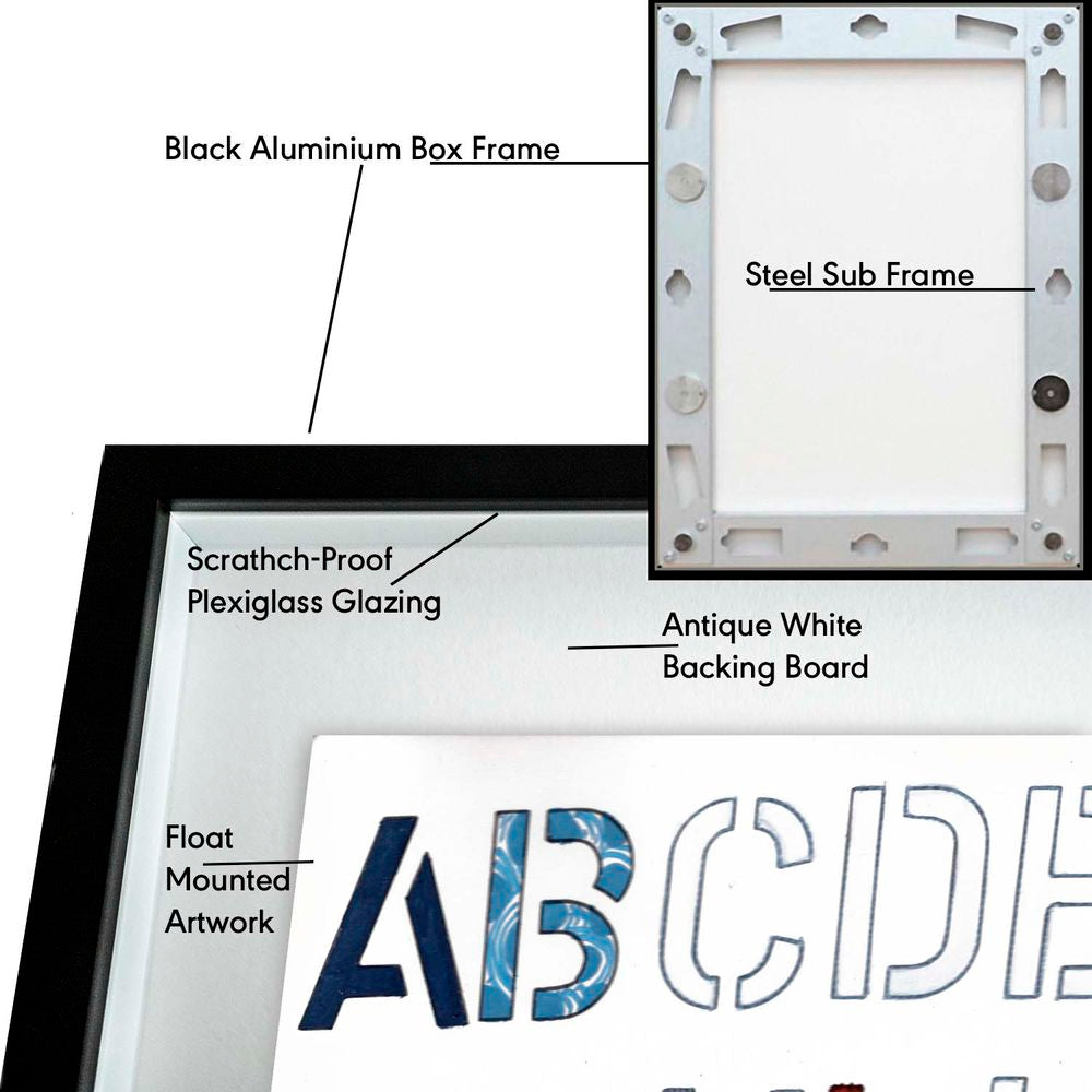 Contemporary Art Collage. Entitled: Big Band by Baron Grafton. Image description: product example