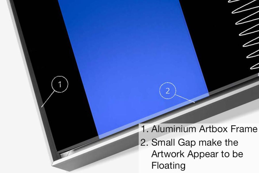 Limited Edition Abstract Photography. Entitled: Reflections Composition 1 by Keith Grafton. Image description: product example