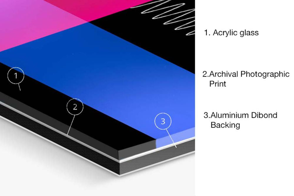 Limited Edition Abstract Photography. Entitled: Reflections Composition 1 by Keith Grafton. Image description: product example