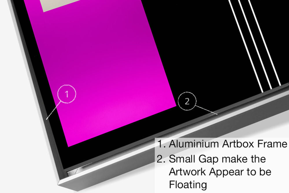 Limited Edition Abstract Photography. Entitled: Reflections Composition 5 by Keith Grafton. Image description: product example