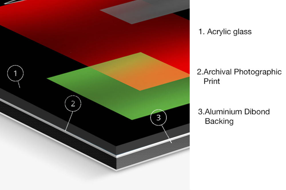 Limited Edition Abstract Photography. Entitled: Reflections Composition 6 by Keith Grafton. Image description: product example