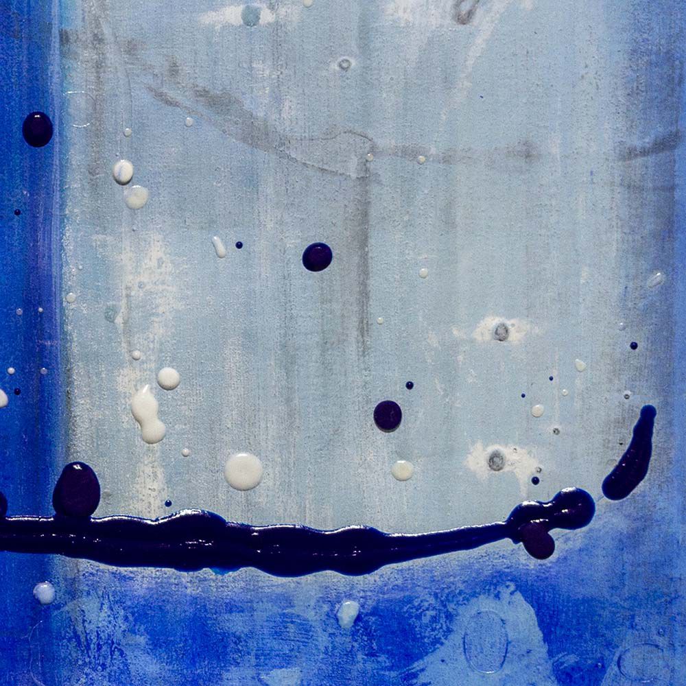 Contemporary Art Original Abstract Painting. Entitled: Blue Moon II by Maite Baron. Image description: product example
