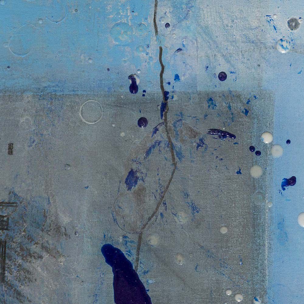 Contemporary Art Original Abstract Painting. Entitled: Blue Moon I by Maite Baron. Image description: product example