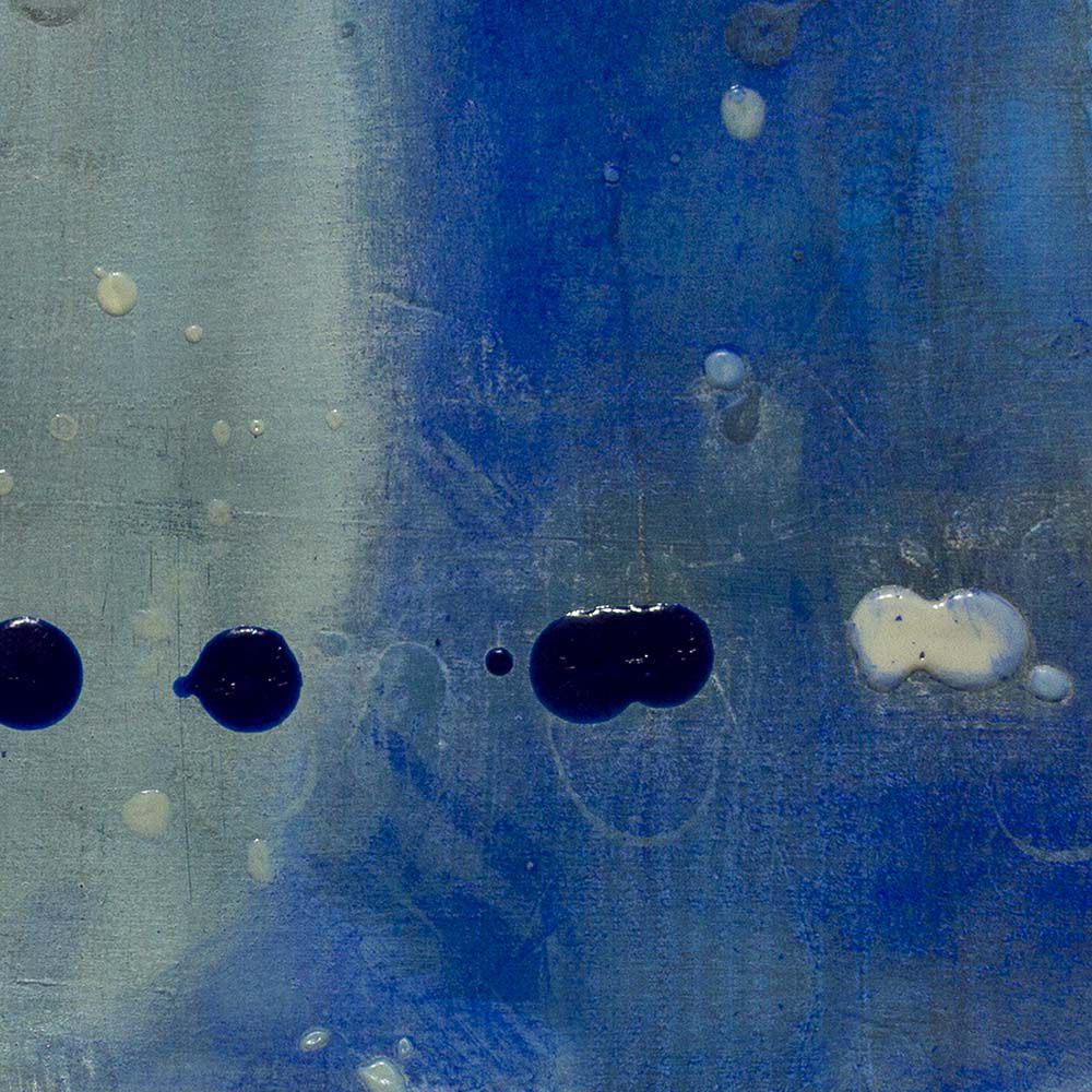 Contemporary Art Original Abstract Painting. Entitled: Blue Moon IV by Maite Baron. Image description: product example
